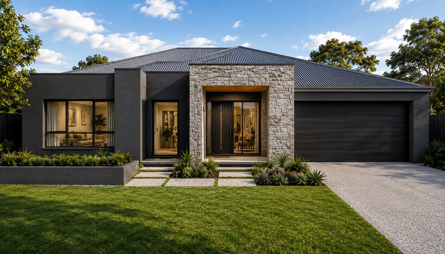 Contemporary family homes: concept view 15