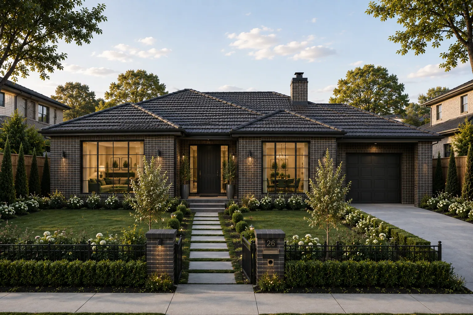 Homes with formal gardens: concept view 3