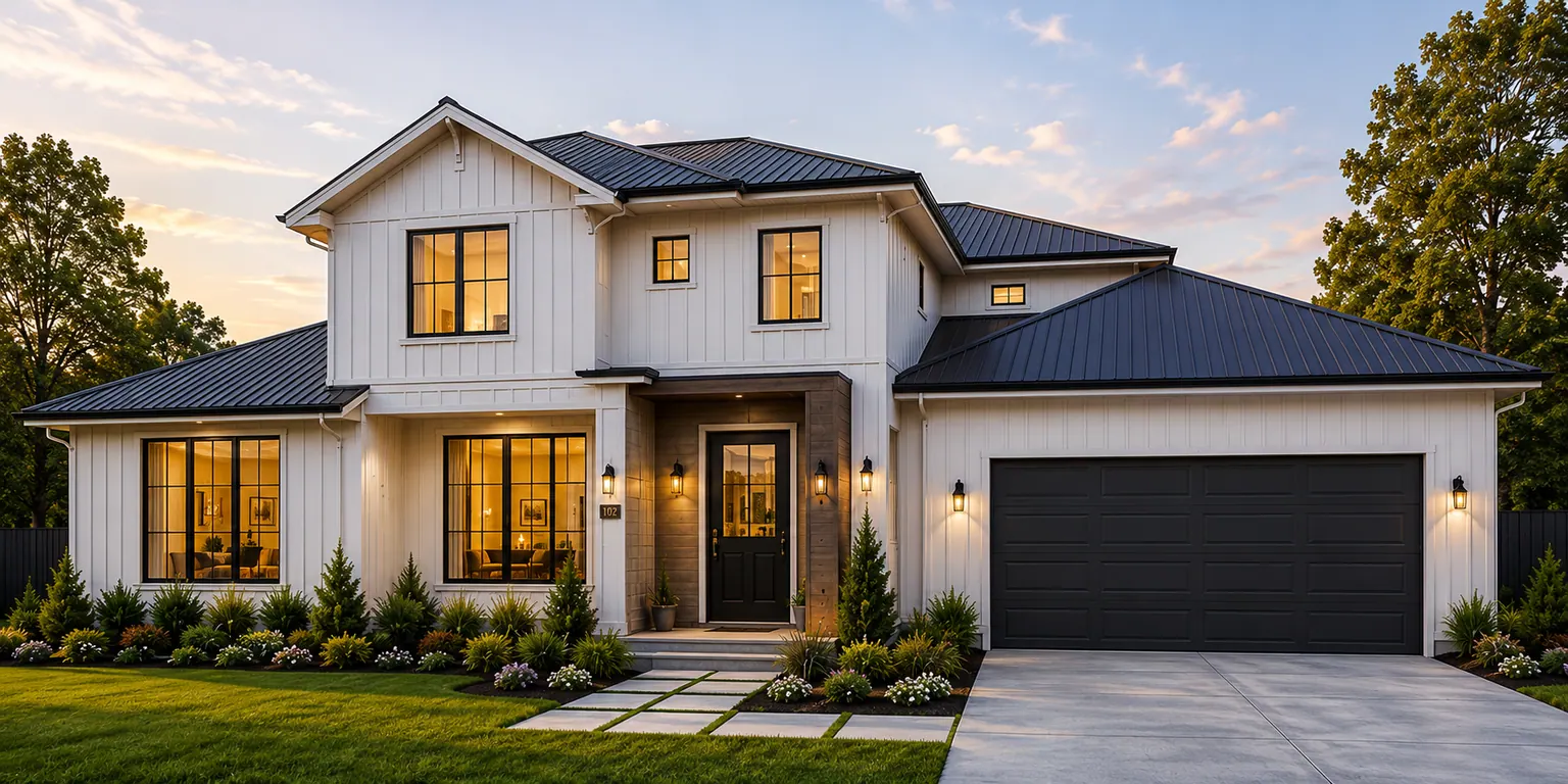 Modern farmhouse homes: concept view 5