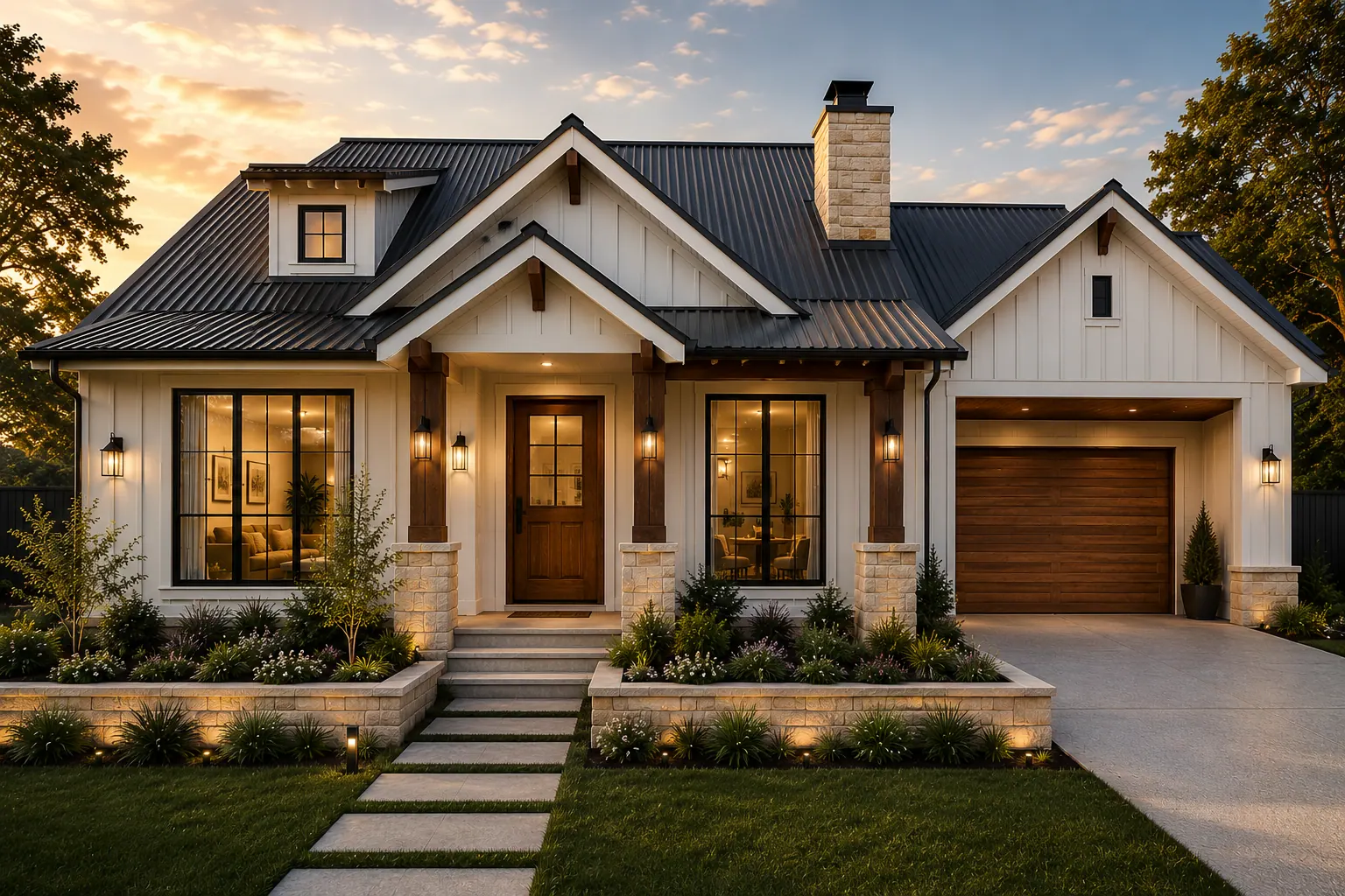 Modern farmhouse homes: concept view 11