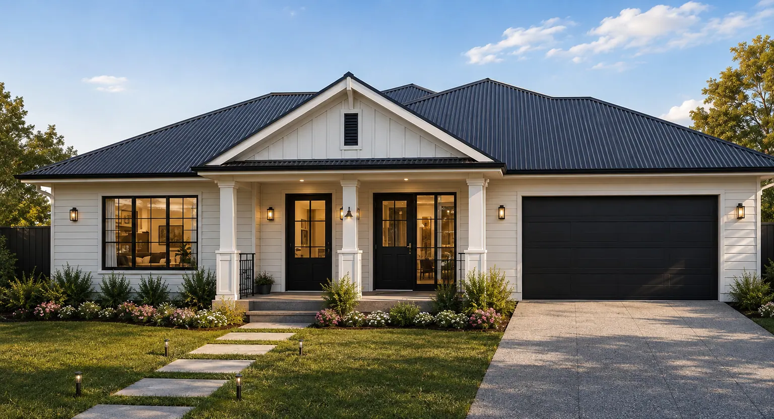 Modern farmhouse homes: concept view 14