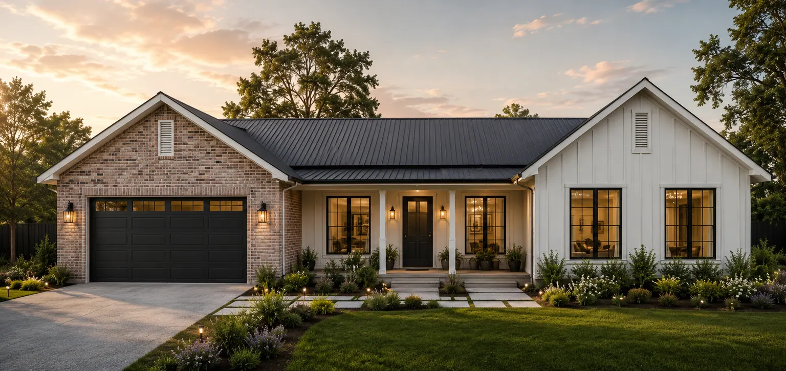 Modern farmhouse homes: concept view 16