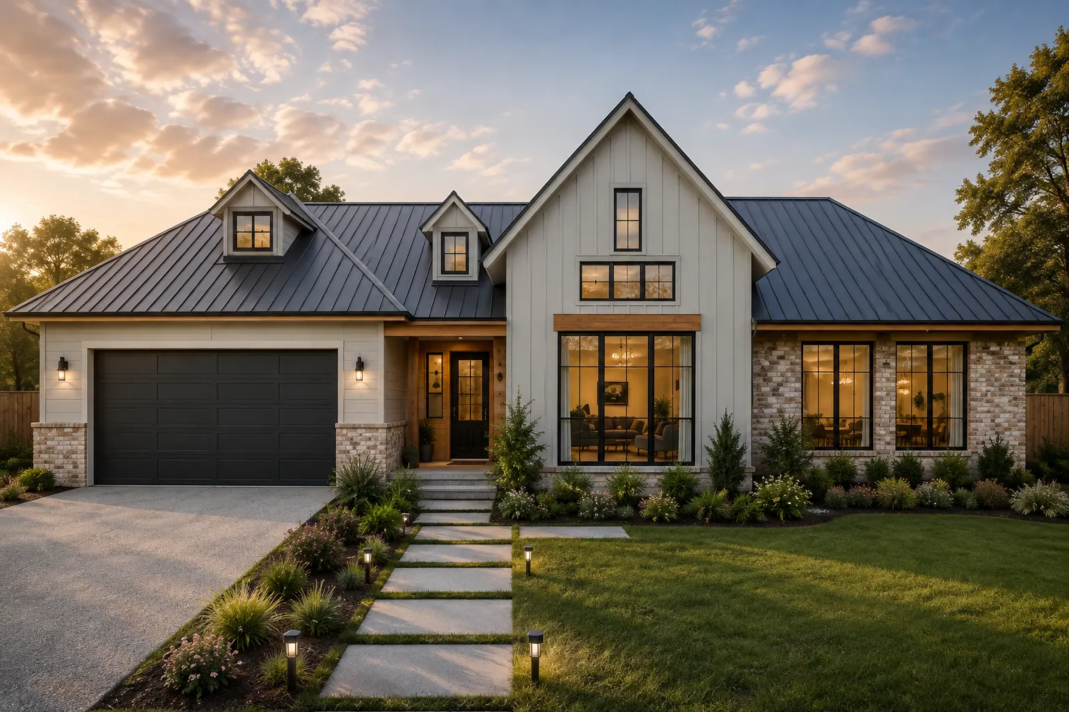 Modern farmhouse homes: concept view 17