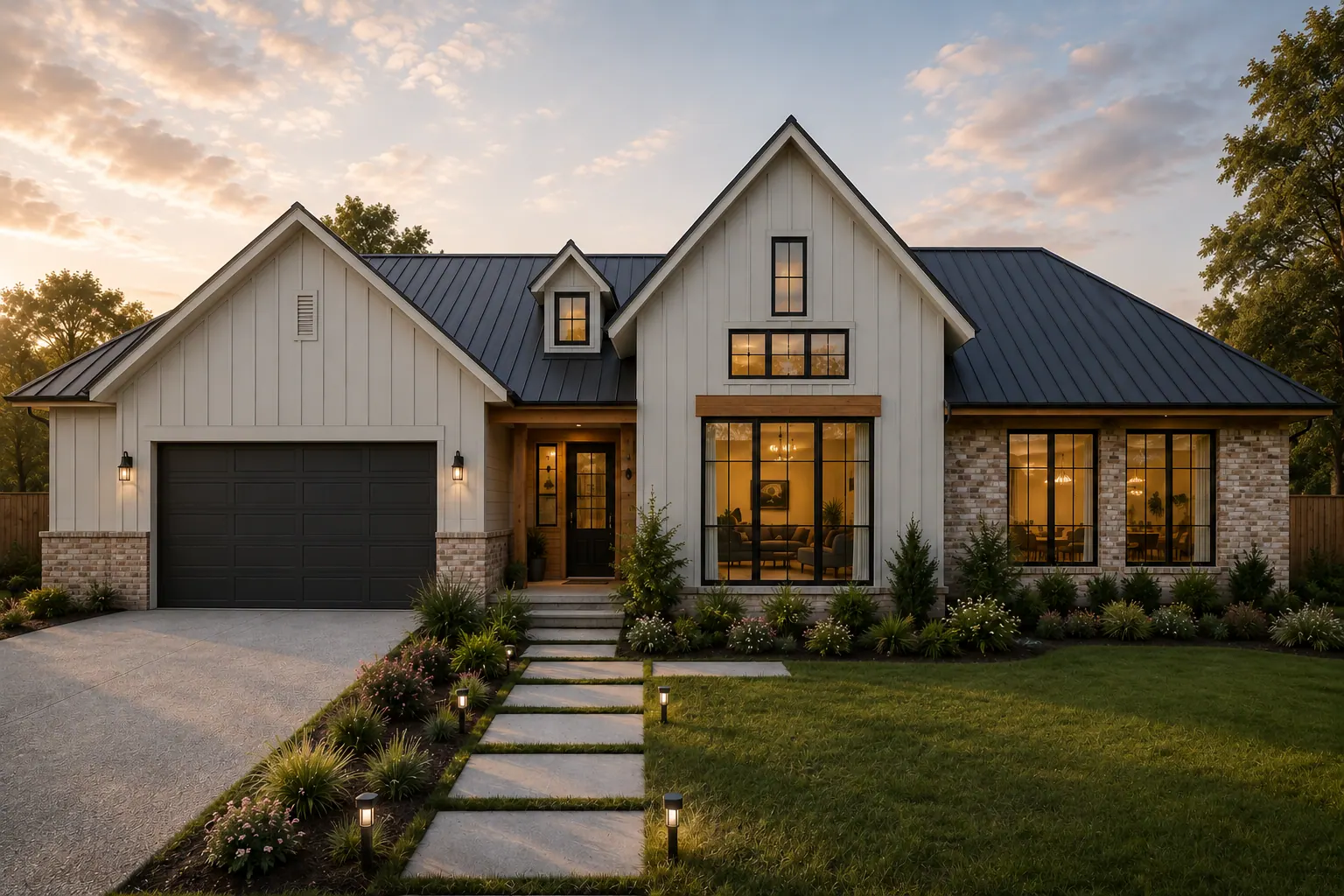Modern farmhouse homes: concept view 18
