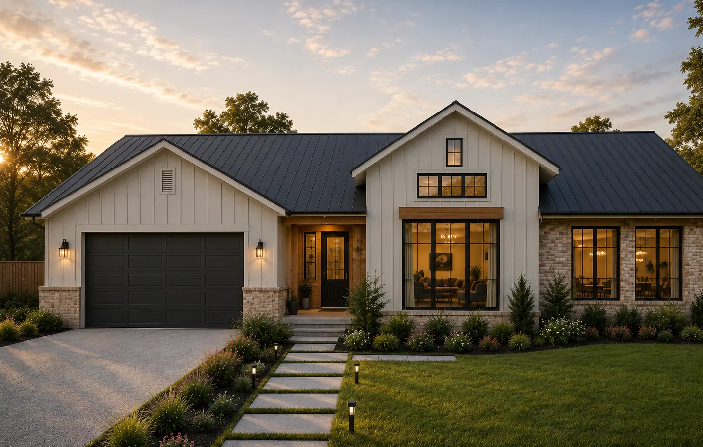Modern farmhouse homes: concept view 19